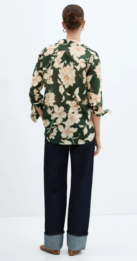 Trendy Floral Cotton Top