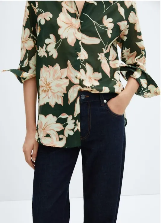 Trendy Floral Cotton Top