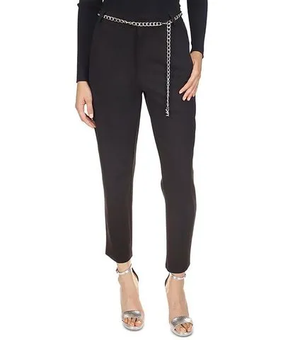 MICHAEL Michael Kors Women's Cropped Tapered Leg Dress Pants