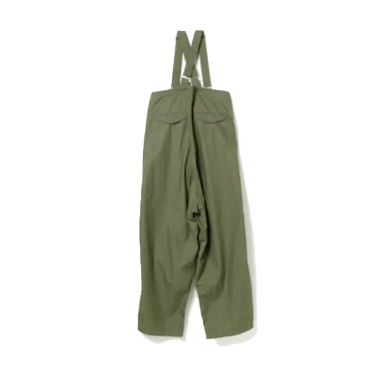 Military Style Overalls in Olive Color