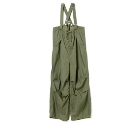 Military Style Overalls in Olive Color