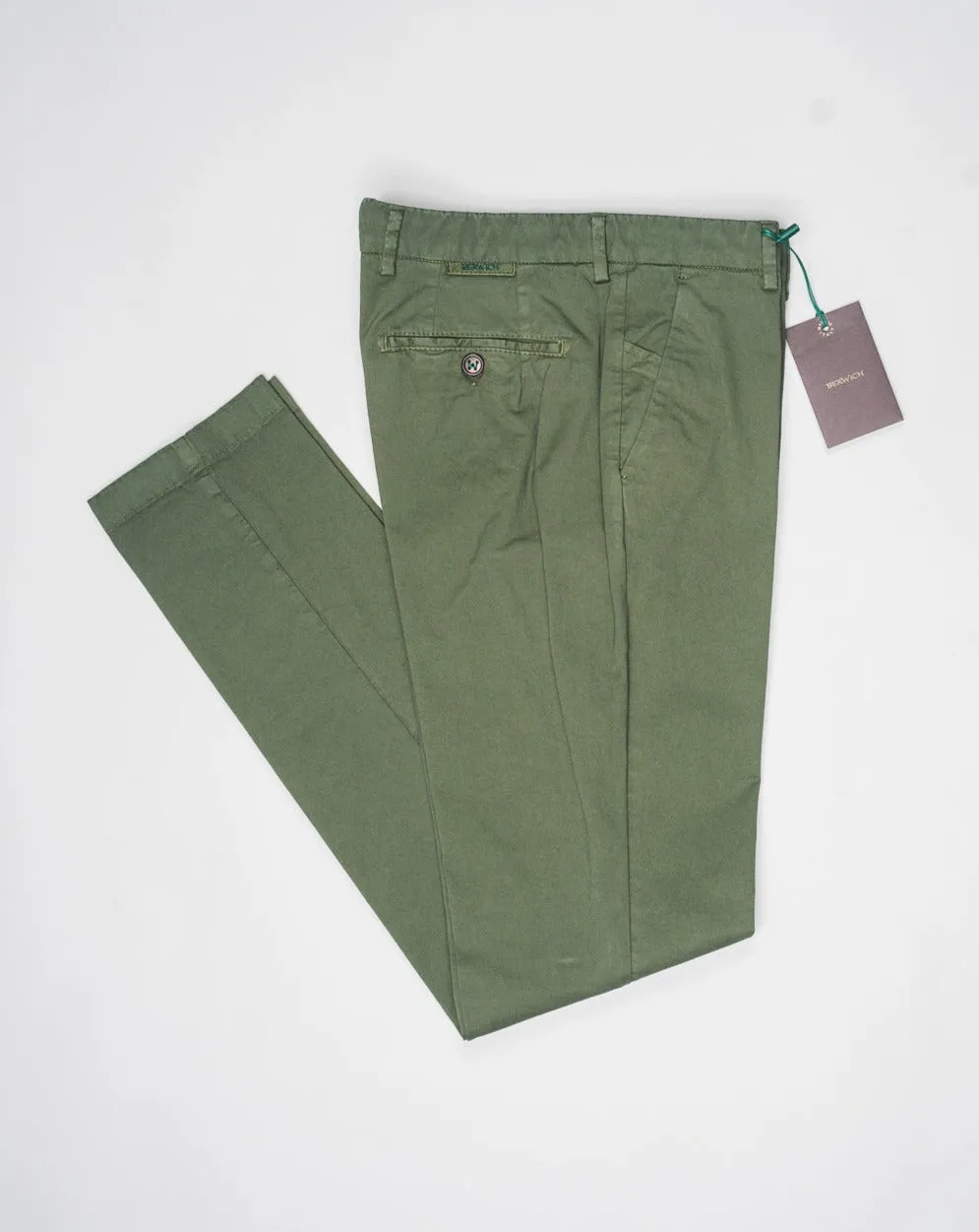 MILITARE GARMENT DYED MORELLO CHINOS BY BERWICH