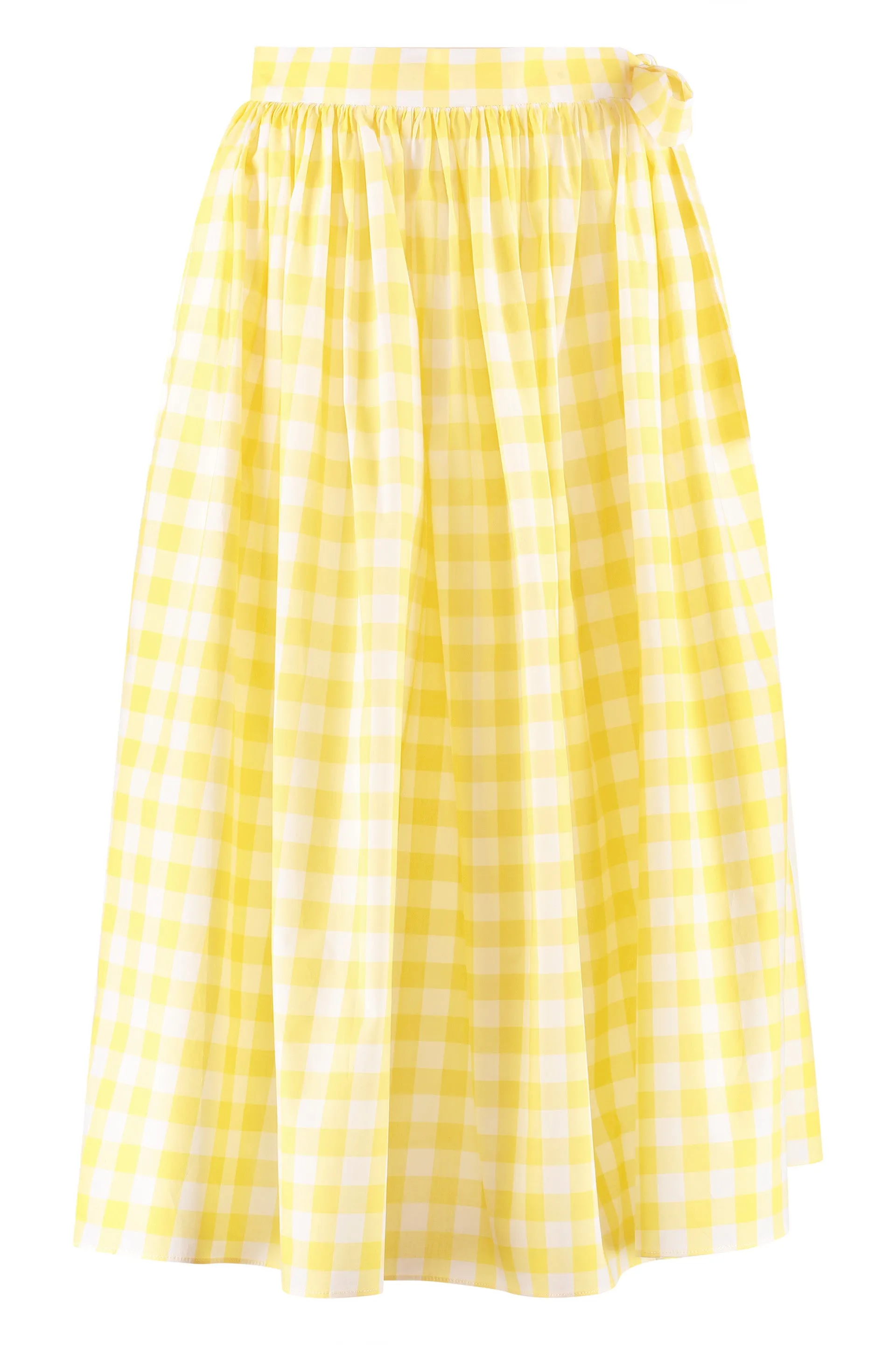 Miu Miu Checked A-Line Medium Skirt