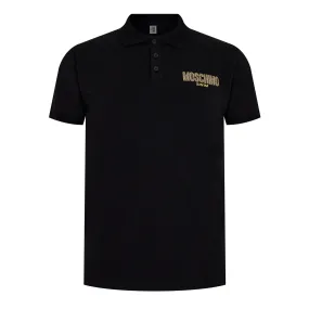 Moschino Logo Print Polo Shirts