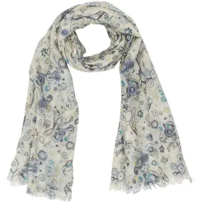 Myra Scarf Featuring Hummingbird Design