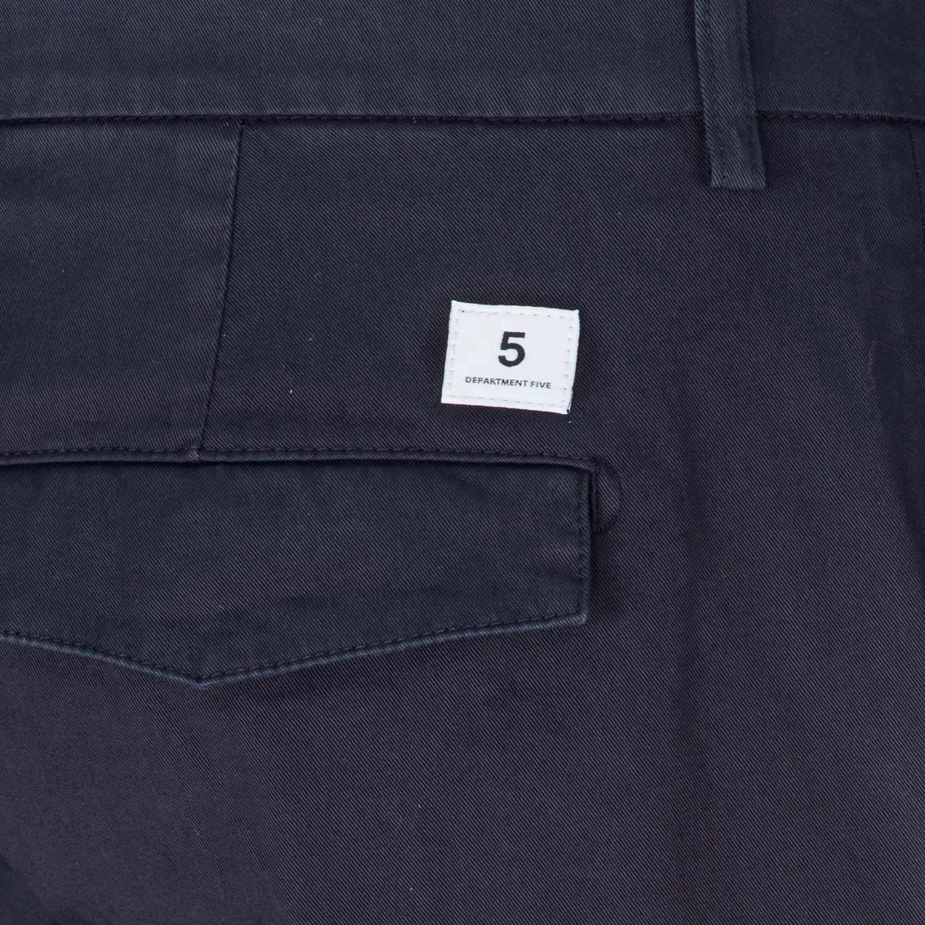 NAVY GABARDINE PRINCE CHINOS PANTS FOR MEN