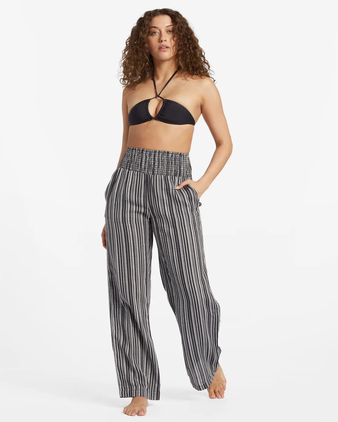 New Waves 2 Elastic Waist Black Multi 2 Pants