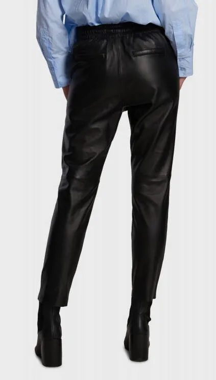 Oakwood 63641 Women's Black Lambskin Leather Pants