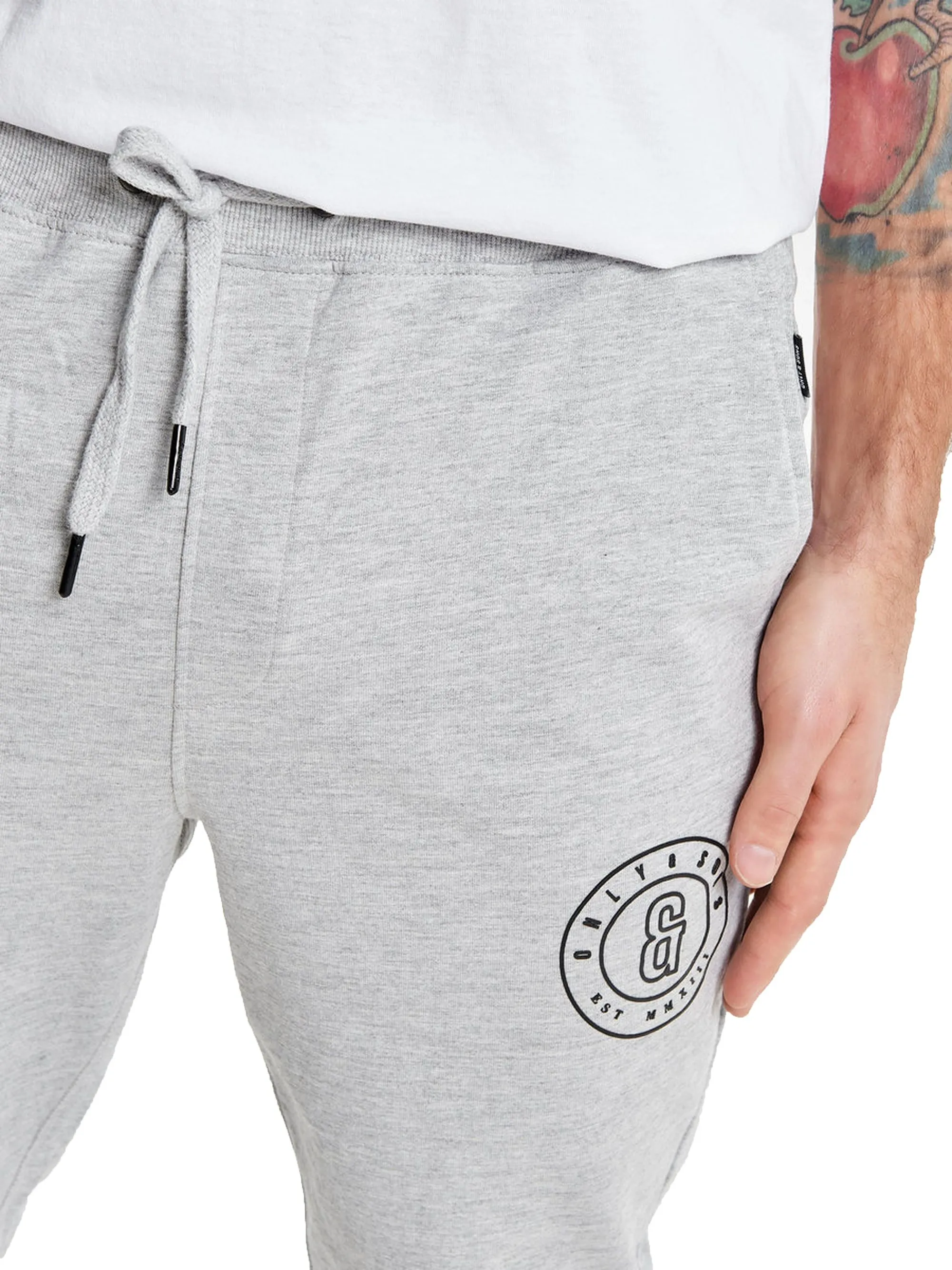 Light Grey Rfana Casual Jogger Pants by Only & Sons