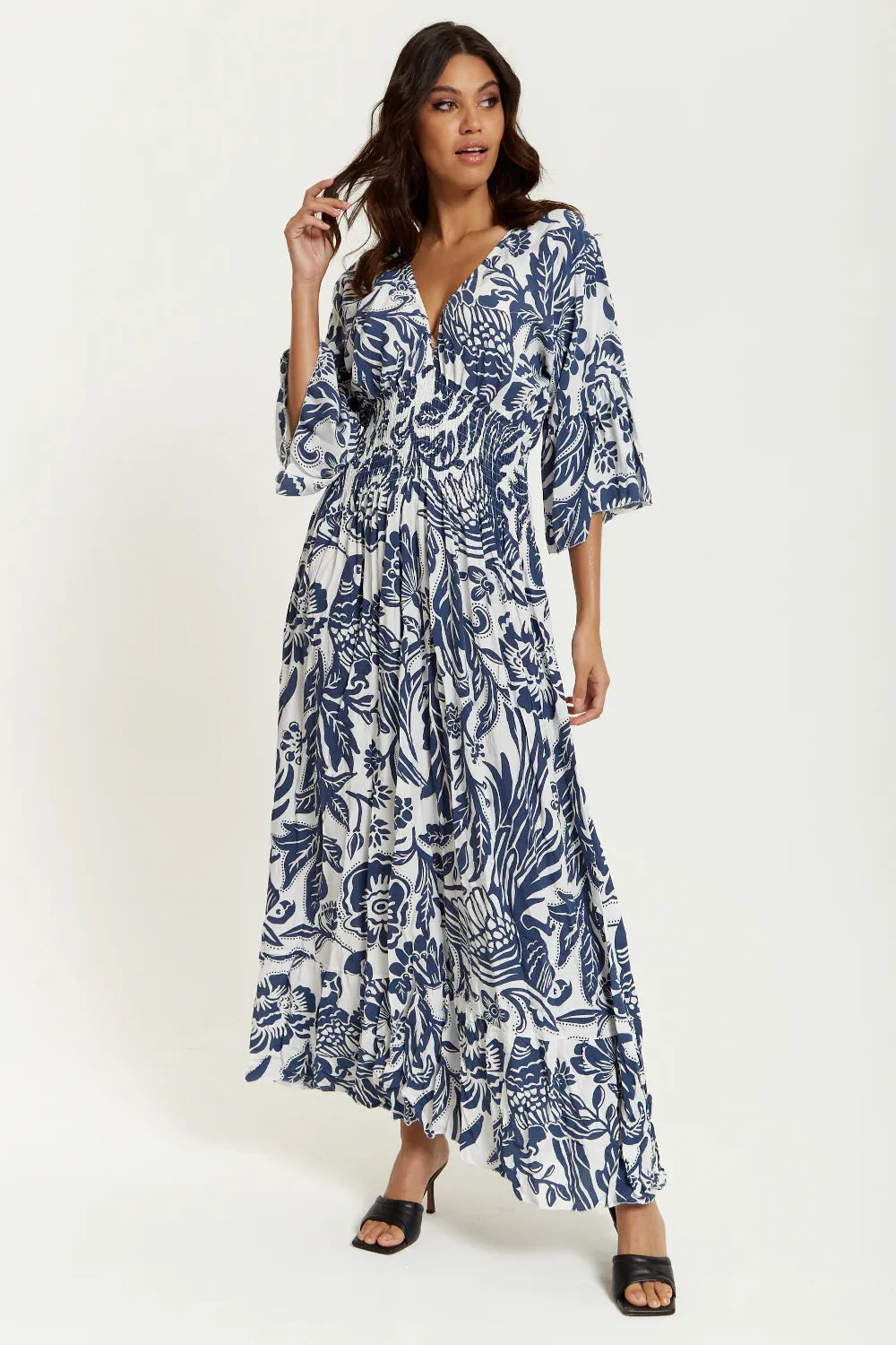 Oversized Floral Maxi Dress