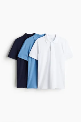 Pack of 3 Regular Fit Polo Shirts