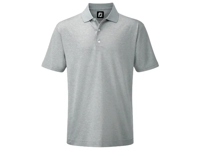 FootJoy Performance Stretch Pique Men's Polo Shirts Heather Grey