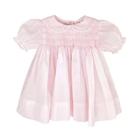 Petit Ami & Zubels Pink Smocked Lace Dress