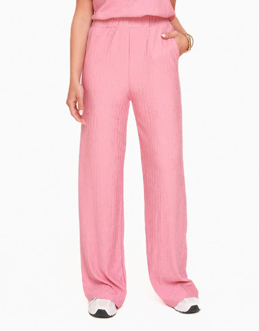 Pink Pleated Trousers