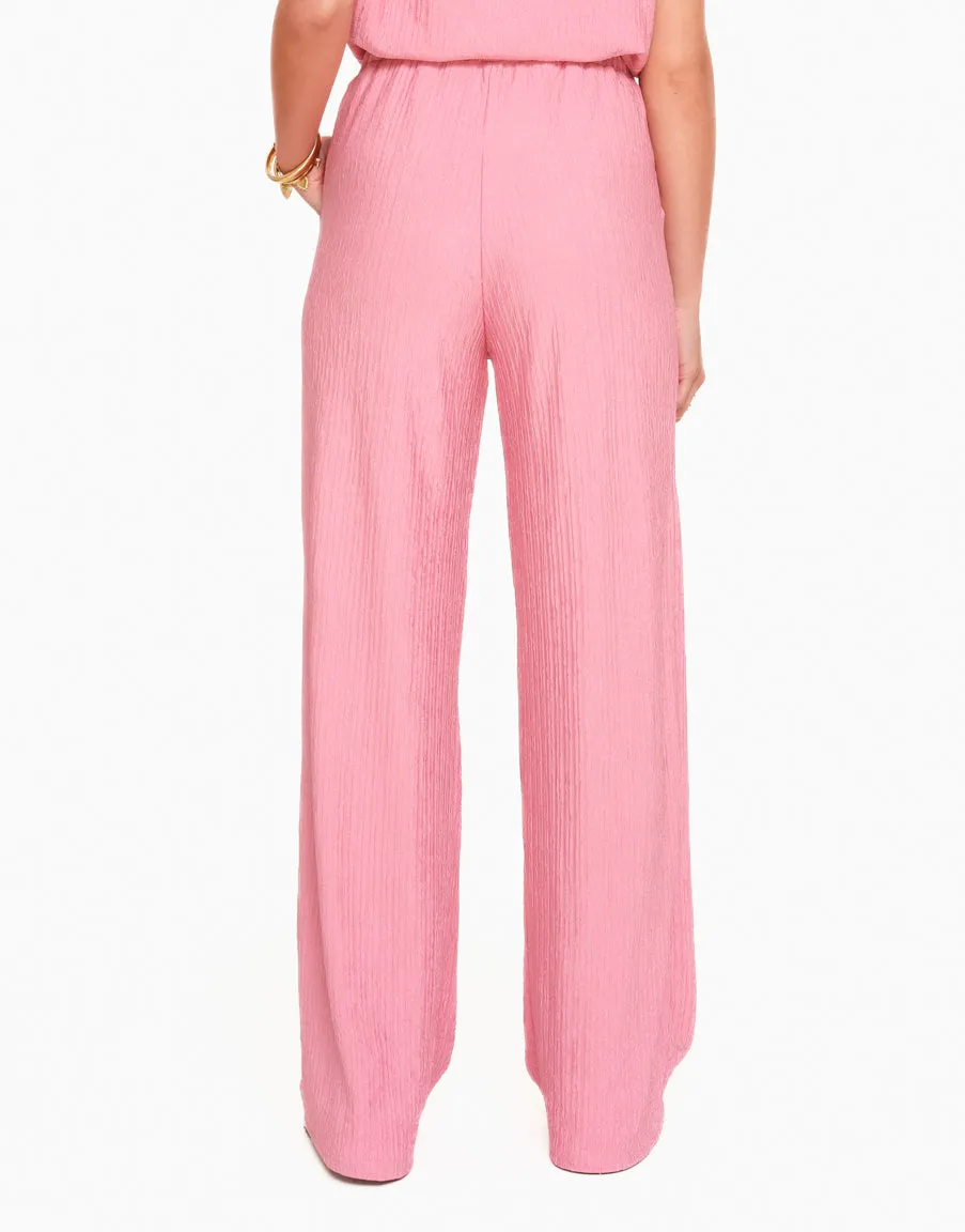 Pink Pleated Trousers