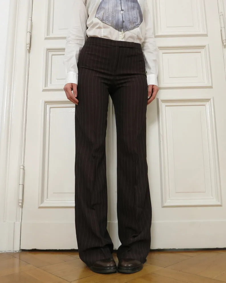 Pinstripe Trousers