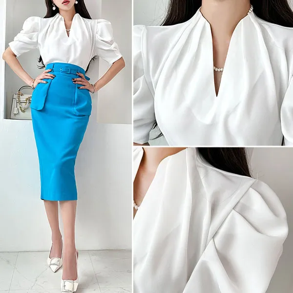 Plain Short Sleeves Party Style Office Style Elegant Style