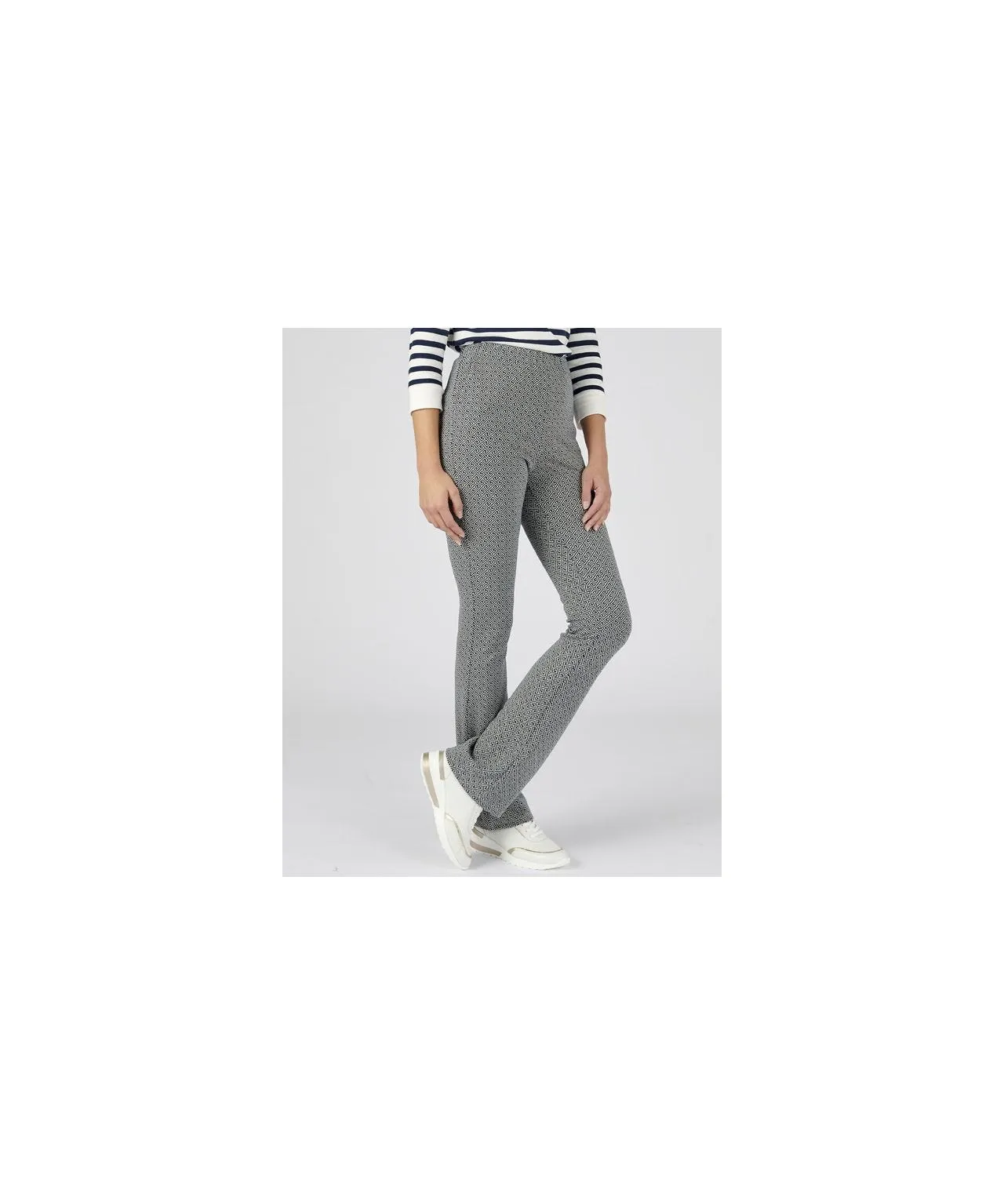 Pull-on Jacquard Pants