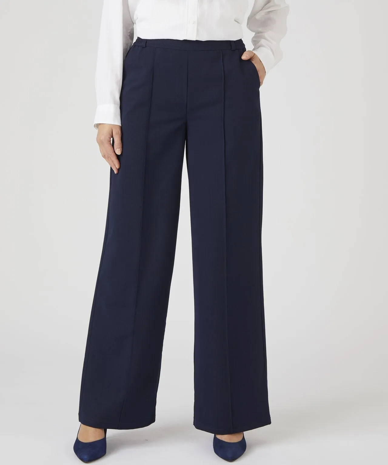 Pull-on Wide-leg Pants