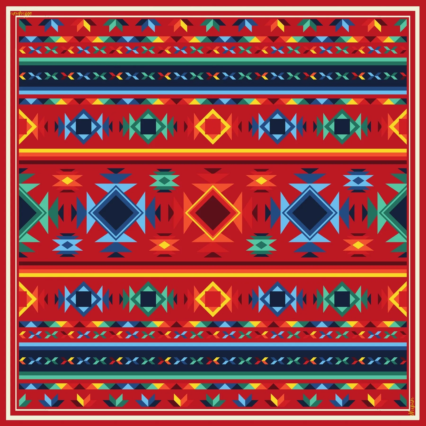 Wild Rag Red Pendleton Print