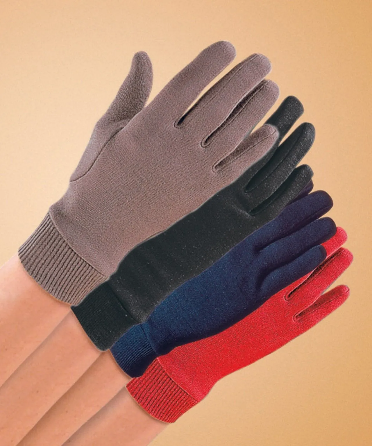 Ribbed Cuff Style Gloves