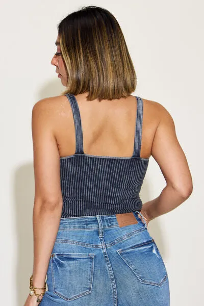 Ribbed Washed Tank