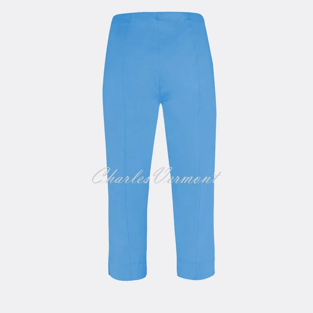 Robell Capri Trousers Azure Blue