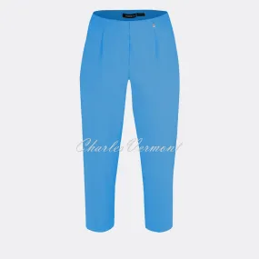 Robell Capri Trousers Azure Blue