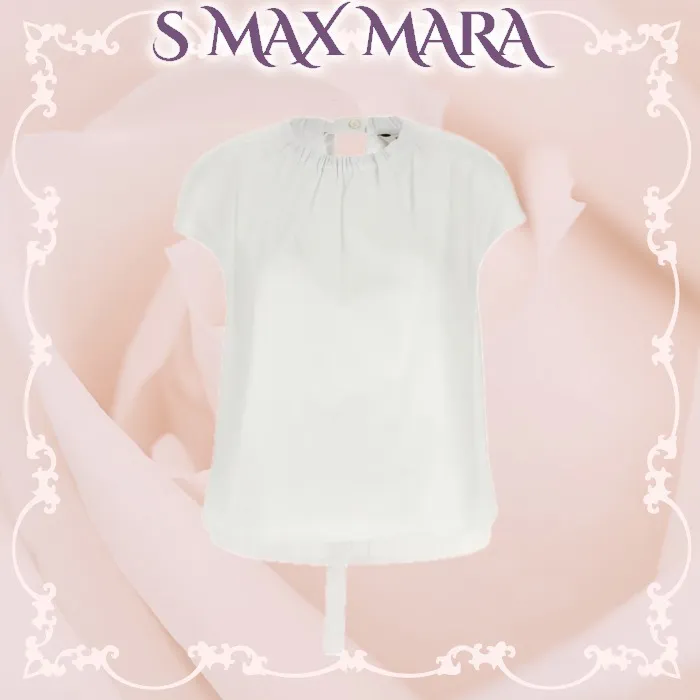 S Max Mara Plain Cotton Tops