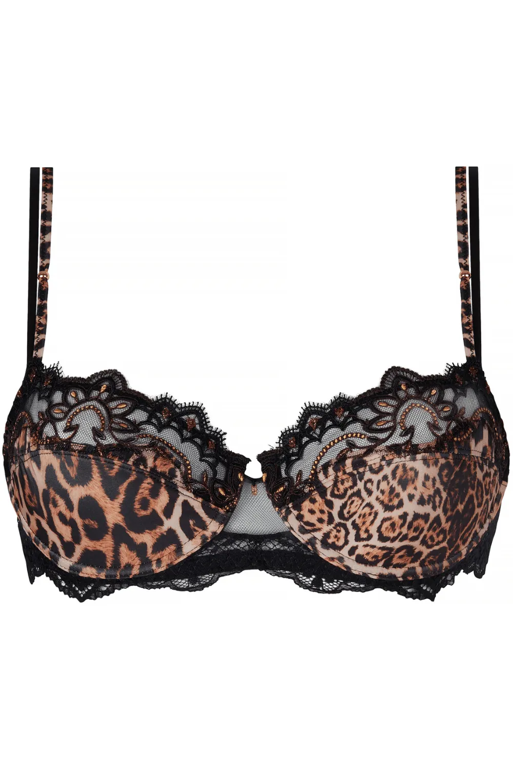 Lace Half Cup Plunge Bra