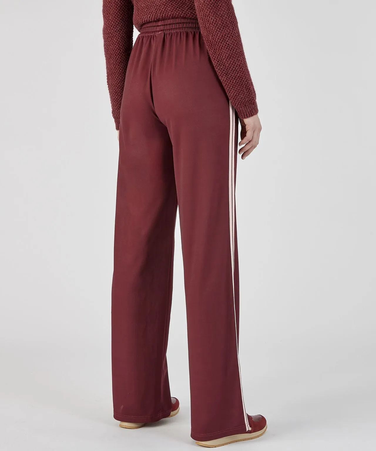 Wide-leg Trousers Side Stripe