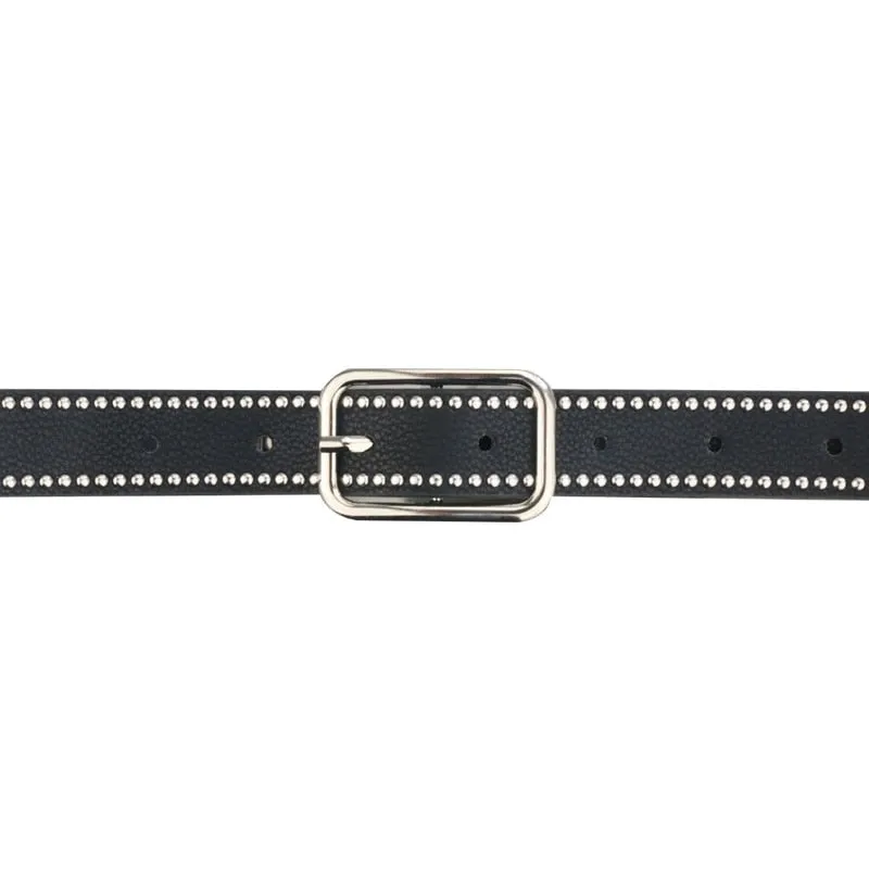 Personality Punk Rivet Leather Belt