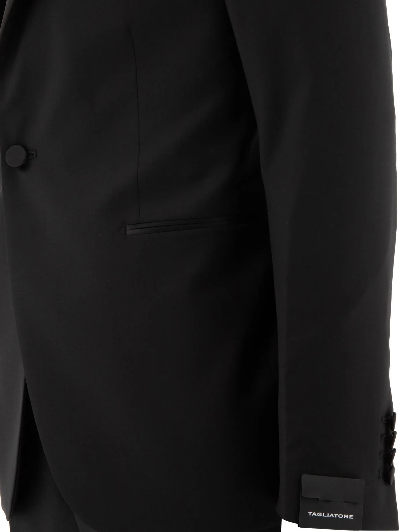 Black Single-Breasted Wool Suit Suits