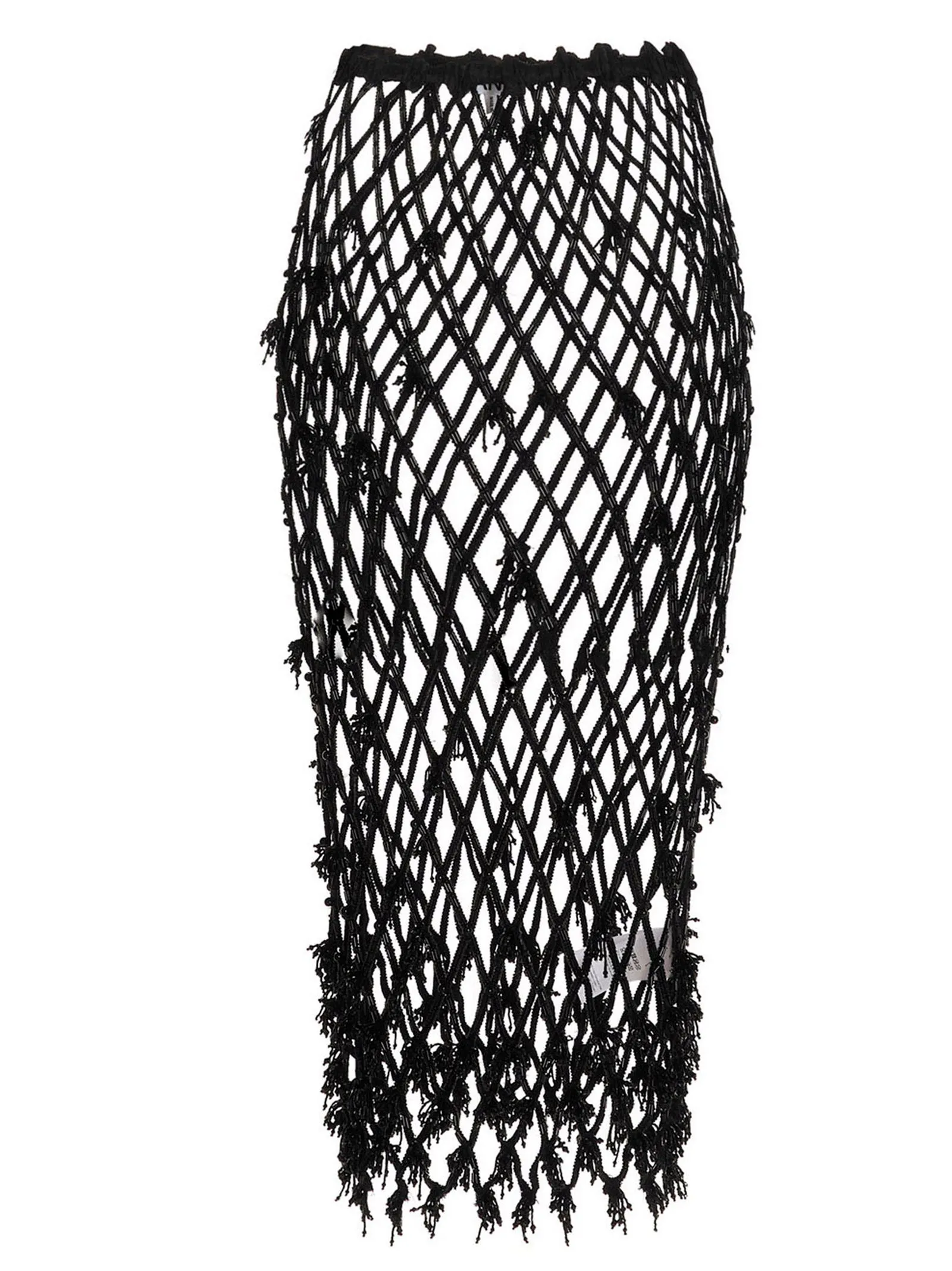 Ganni Beaded Mesh Skirt