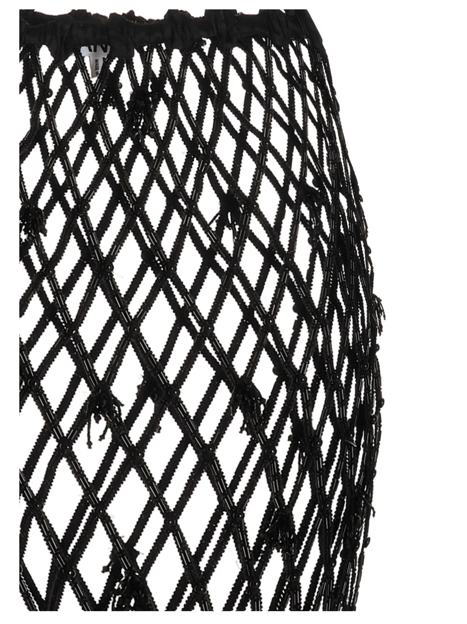 Ganni Beaded Mesh Skirt