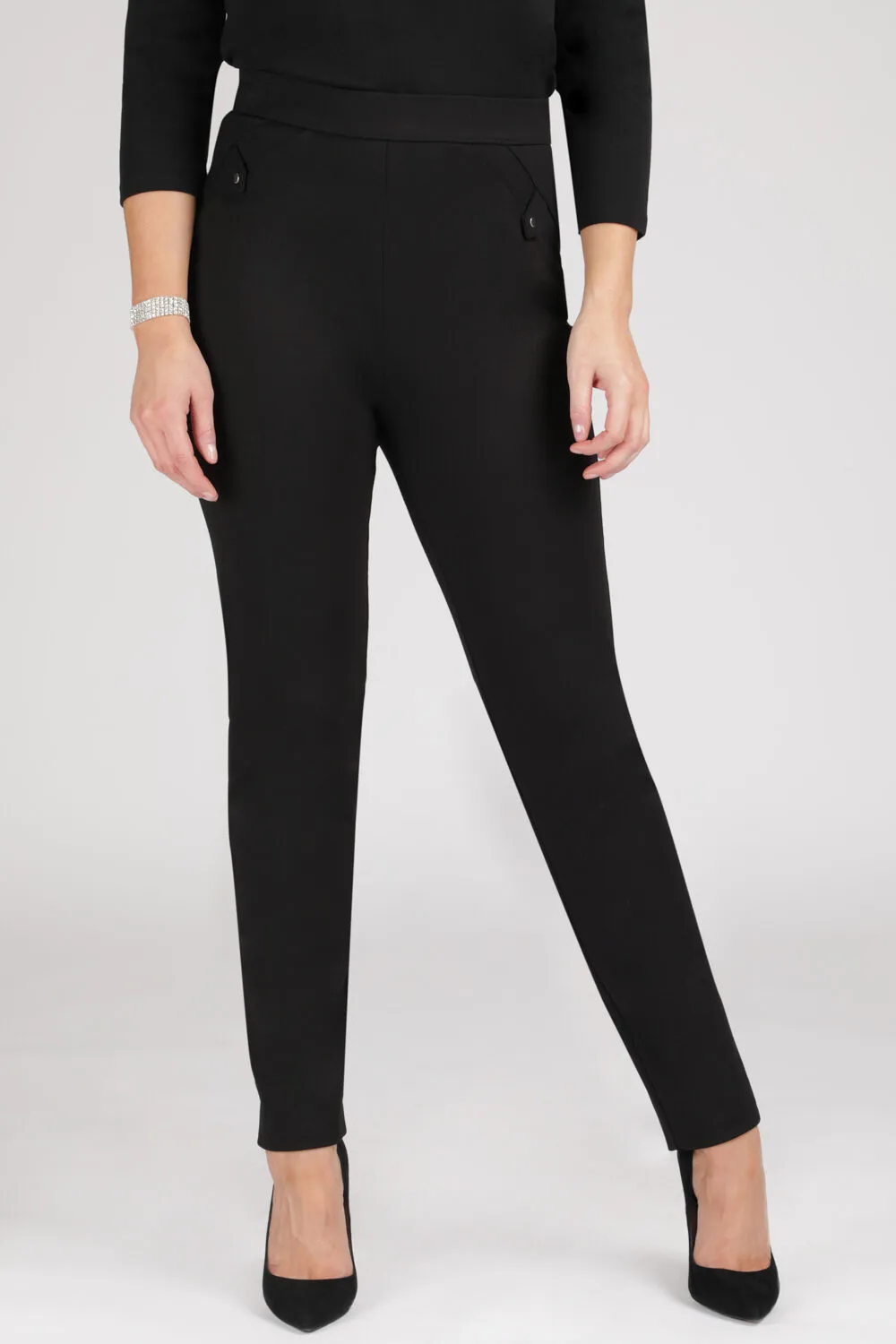 Trendy Slim Fit Ponte Elasticated Trousers