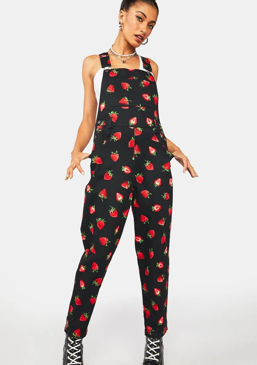 Strawberry Drill Overalls-