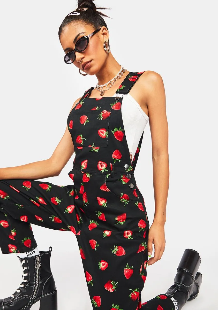 Strawberry Drill Overalls-