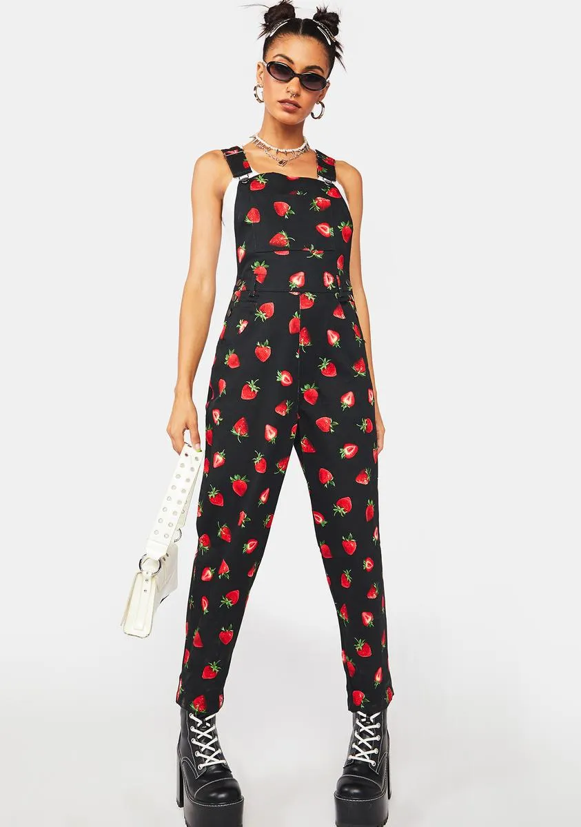 Strawberry Drill Overalls-