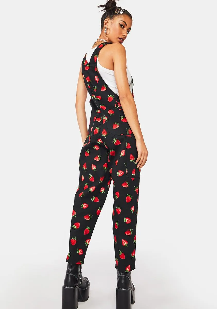 Strawberry Drill Overalls-