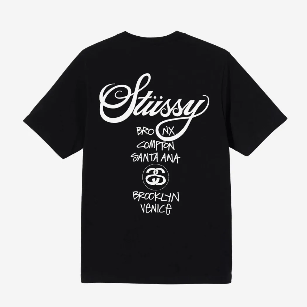 Street Style Unisex STUSSY Logo Skater Style T-Shirts