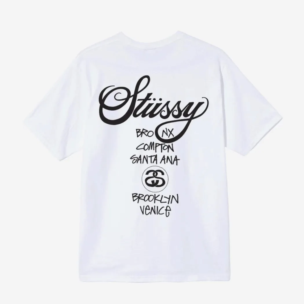 Street Style Unisex STUSSY Logo Skater Style T-Shirts