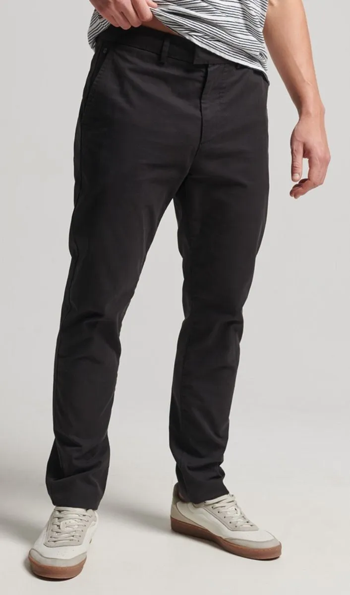 Superdry Studio Black Slim Casual Chinos