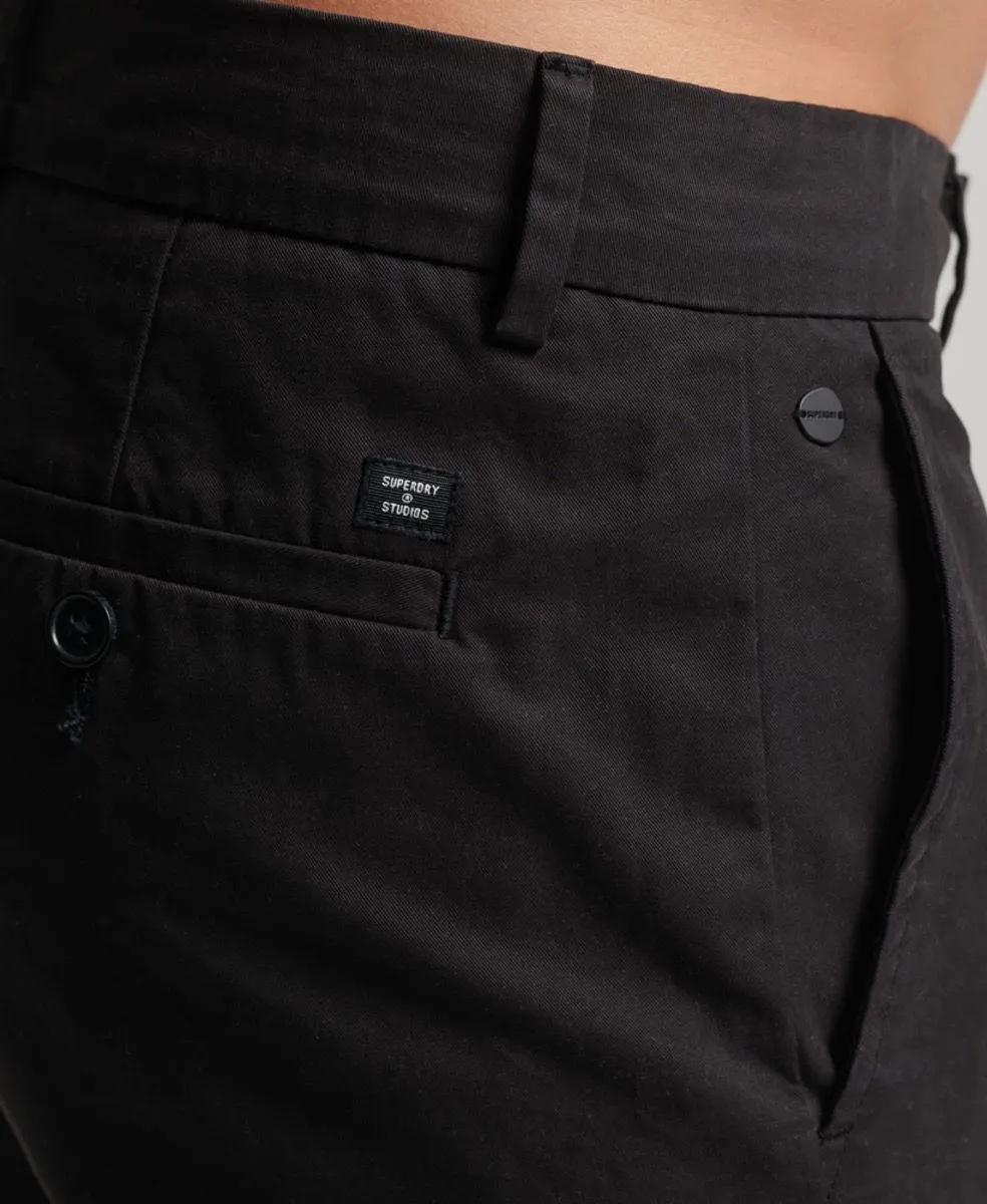 Superdry Studio Black Slim Casual Chinos