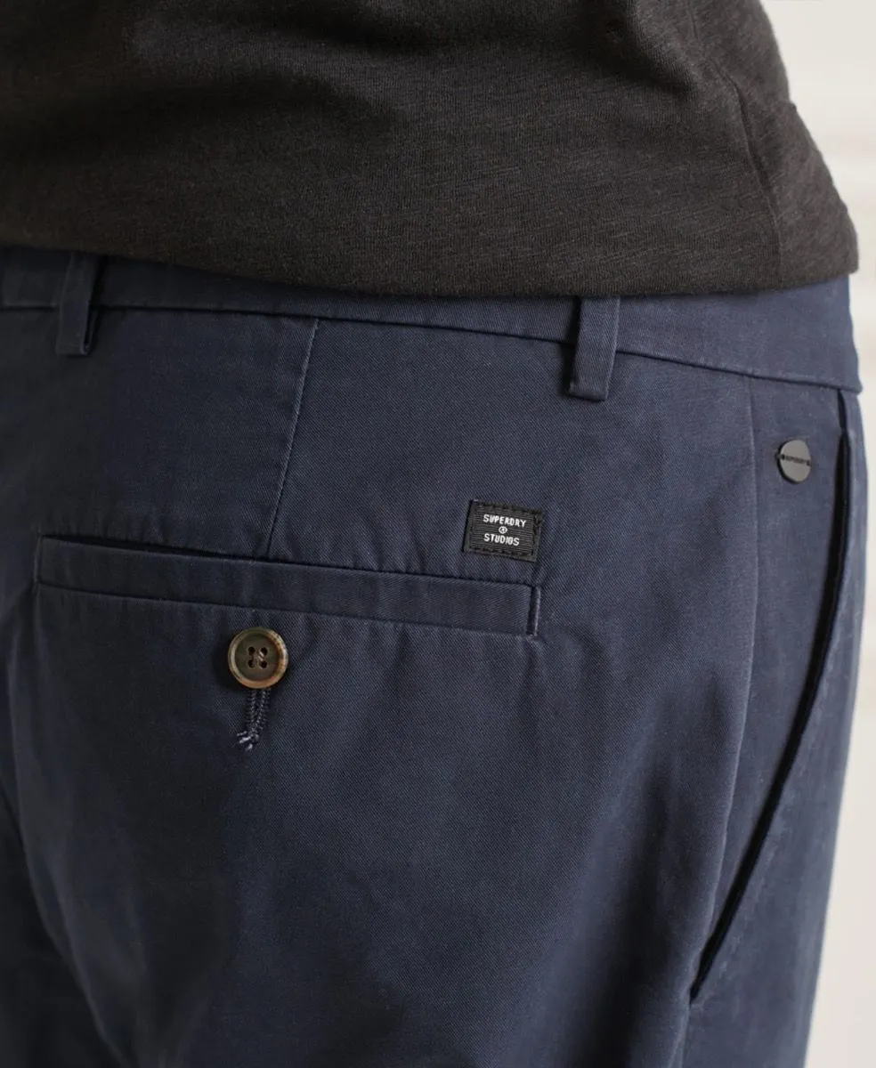 Superdry Studio Slim Fit Casual Chinos in Eclipse