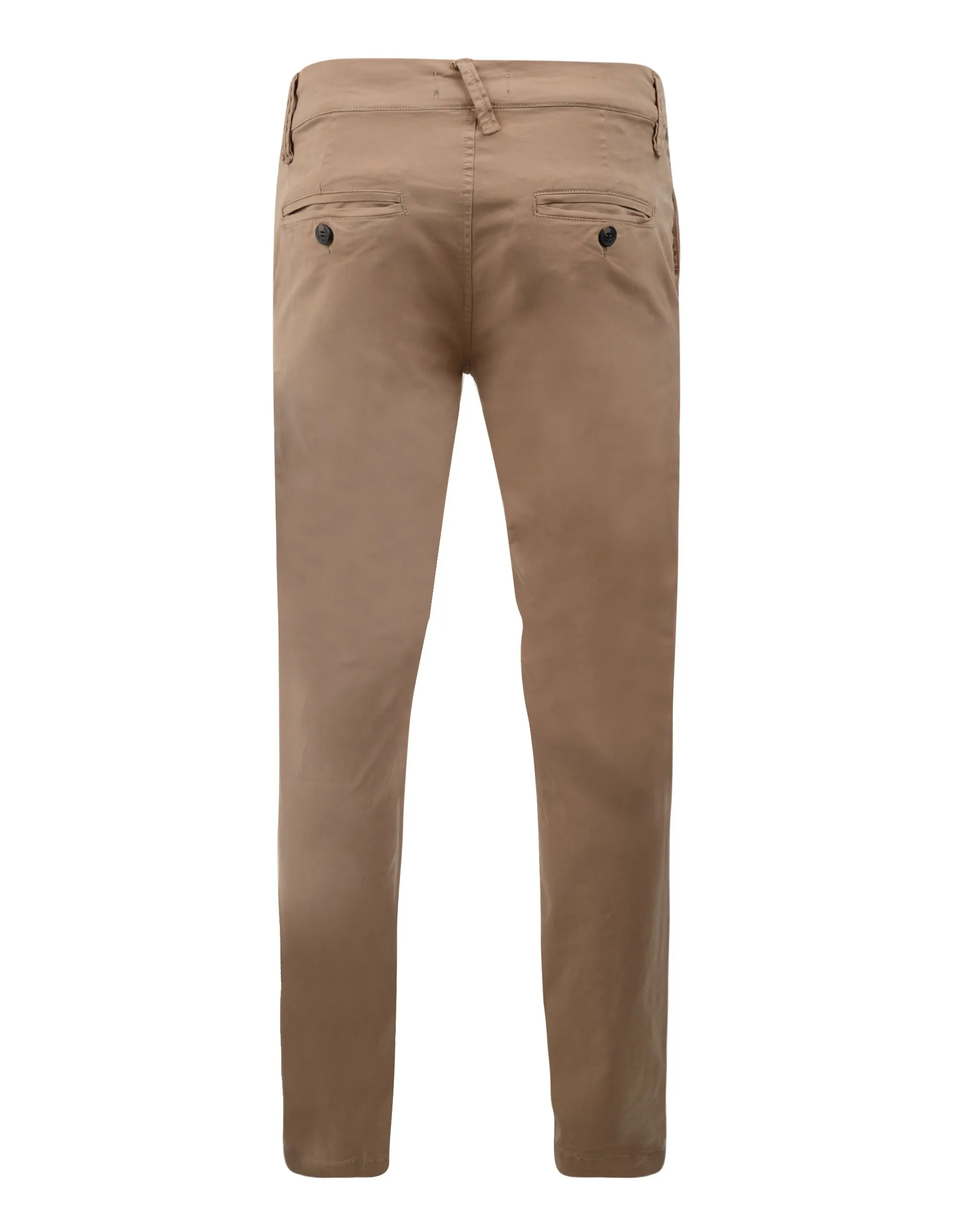 Saloon Slim Fit Cotton Chinos Dark Stone by Threadbare