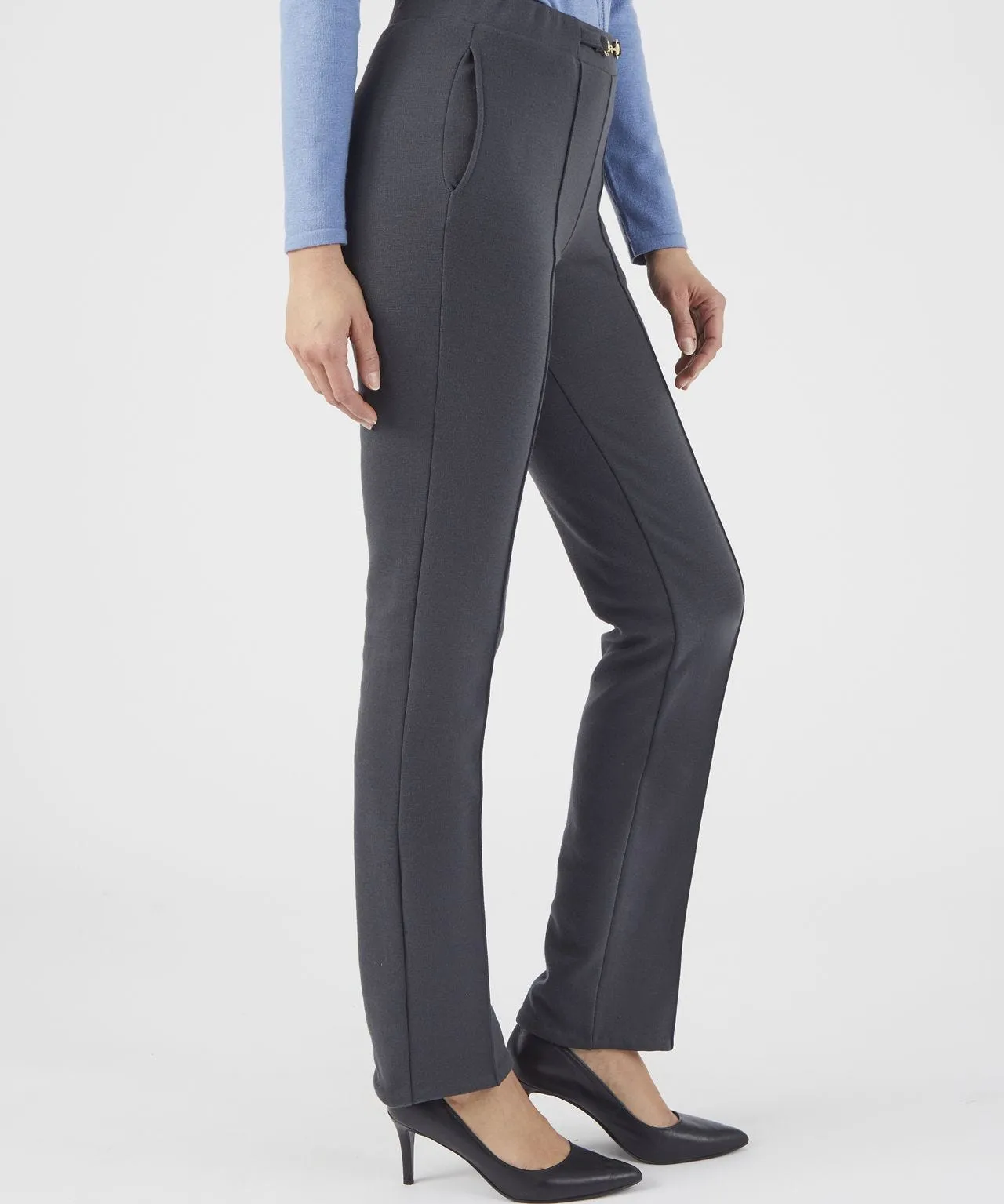 Warm Wool Blend Trousers