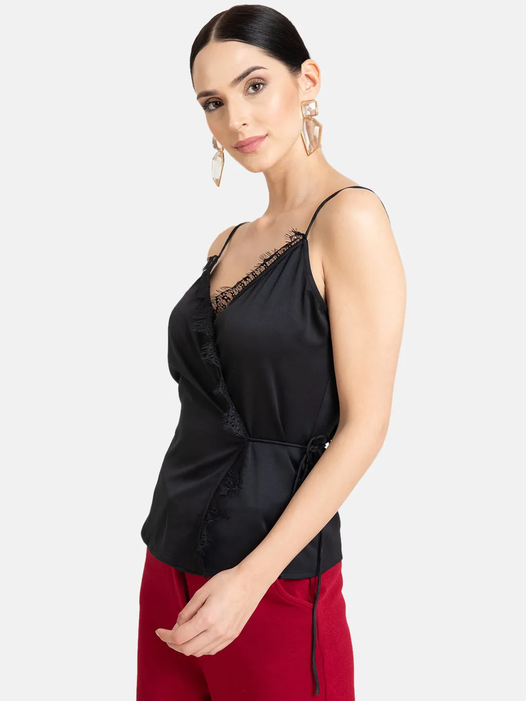 Delicate Lace Sleeveless Blouse