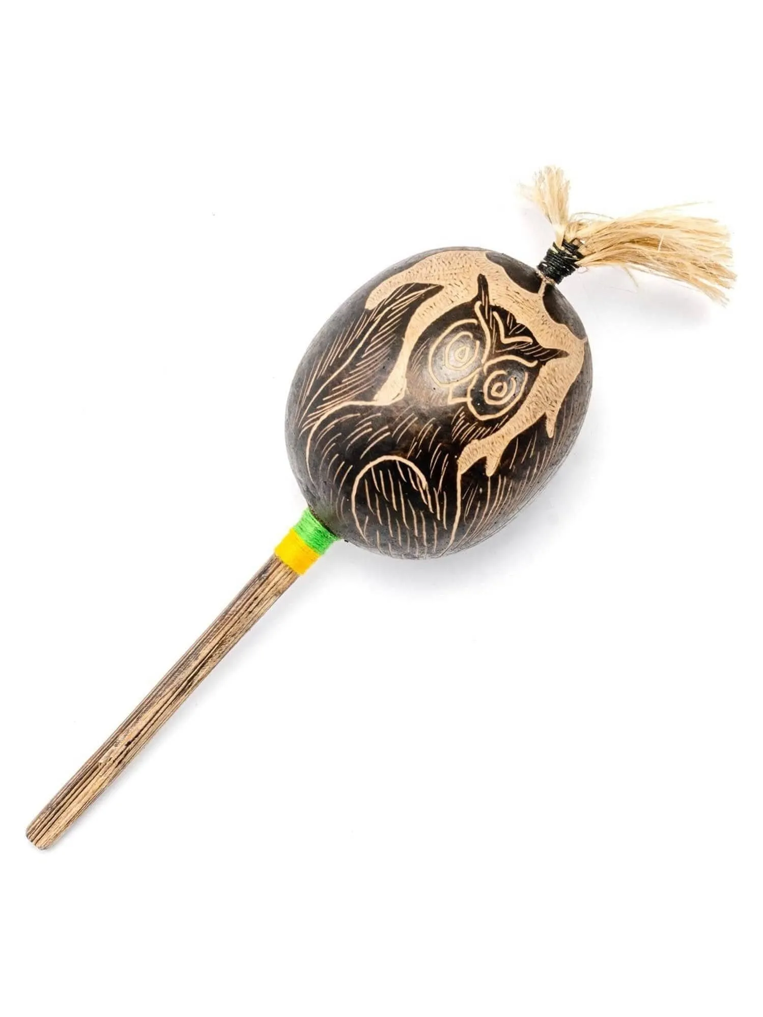 Tufted Gourd Rattle from Peruvian Amazon