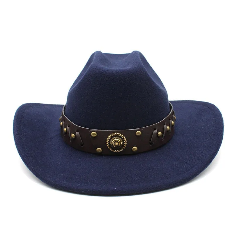 Vintage Casual Cowboy Hat for Men and Women